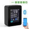 Анализатор качества воздуха 5 параметров CO2/HCHO/TVOC/RH/Temp c Bluetooth и приложением для Android