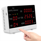 Анализатор качества воздуха 5 параметров CO/CO2/HCHO/TVOC/AQI