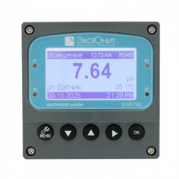 Э100-ПШ Промышленный pH/ОВП метр с выбором датчика (3 реле, RS-485, 4-20мА, 220В)