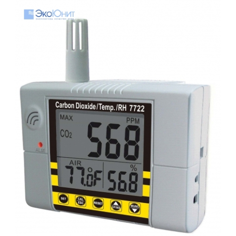 AZ7722 Анализатор CO2, влажности и температуры воздуха с USB