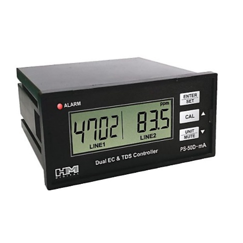 Двух линейный HM Digital PSC-54 (PS-54D-mA) монитор уровня TDS/EC воды с токовым выходом