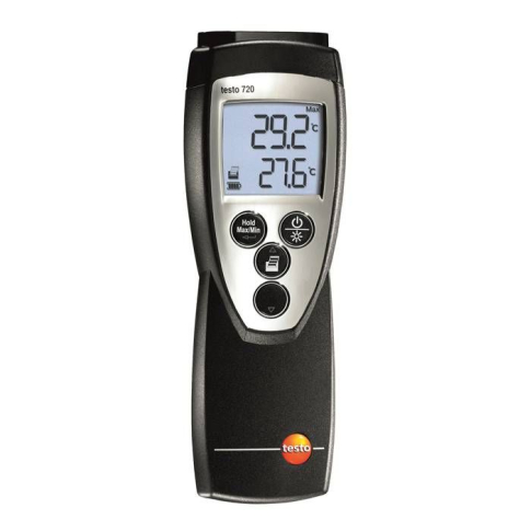 Testo 720 Одноканальный термометр для лабораторных и промышленных измерений с выбором зонда