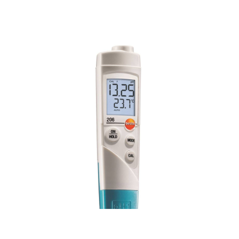 pH метр Testo 206 pH1 в комплекте с кейсом и буферными растворами