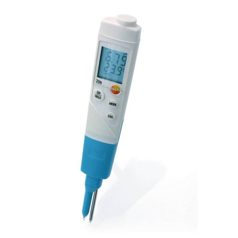 pH метр Testo 206 pH2 с электродом для измерения в полутвердых средах