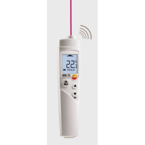 Testo 826-T2 Инфракрасный термометр для пищевого сектора с лазерным целеуказателем (оптика 6:1)