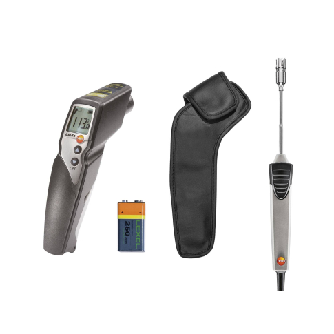 Testo 830-T4 с 2-х точечным лазерным целеуказателем (оптика 30:1), -50 +500 °C и внешней термопарой