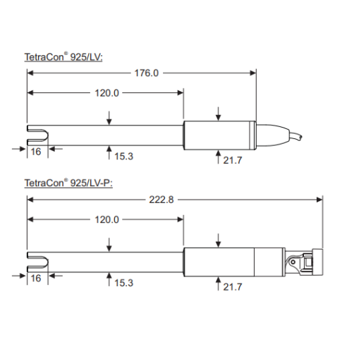 301711 TetraCon 925-3 цифровой 4х-электродный датчик, 3 м