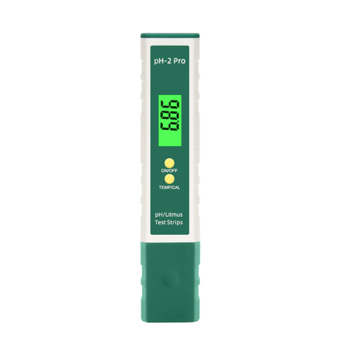 pH-2Pro Портативный pH метр термометр с лакмус цветовой индикацией экрана и калибровочными порошками