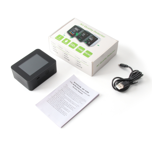Анализатор качества воздуха 5 параметров CO2/HCHO/TVOC/RH/Temp c Bluetooth и приложением для Android