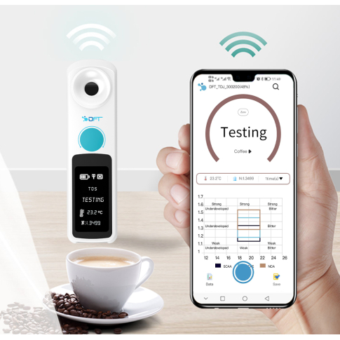 DiFluid Cofee Цифровой рефрактометр для кофе (0-26% TDS, 0-32% Brix) и приложение для смартфона