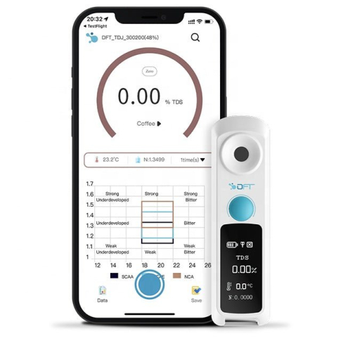 DiFluid Air Цифровой рефрактометр для сахара (0-32% Brix) и приложение для смартфона