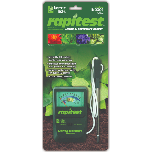 Измеритель влажности и освещенности почвы с внешним датчиком Luster Leaf Rapitest 1830