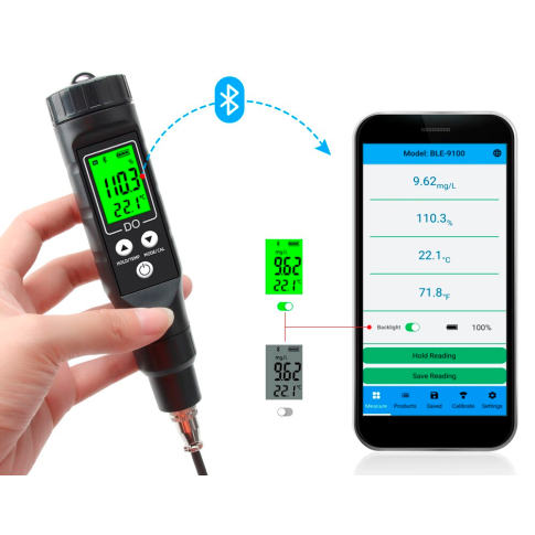 DO-9100 Портативный измеритель растворенного кислорода с Bluetooth