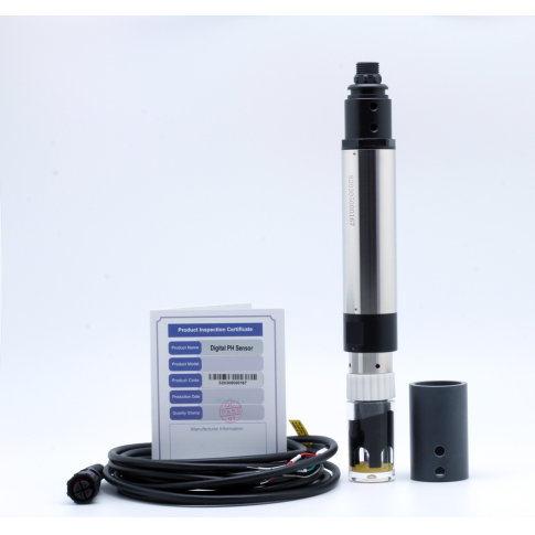 DPH890-T Цифровой датчик pH (0-14pH, 0-50C, ATC, 1бар, RS485, POM титан, кабель 5м)