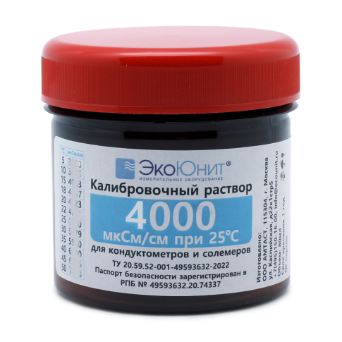 Калибровочный раствор Стандарт удельной электропроводности 4000 мкСм/см