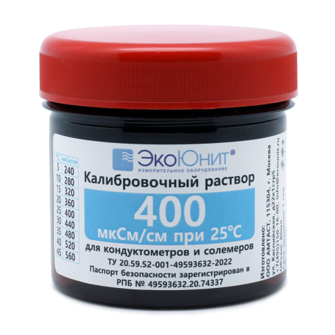 Калибровочный раствор Стандарт удельной электропроводности 400 мкСм/см