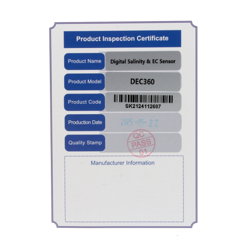 DEC-360 Цифровой датчик УЭП (0,001-200мСм, 6бар, Ti+316L, RS485, кабель 10м)