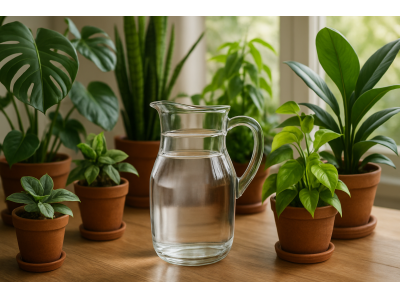 Очистка воды для полива цветов.